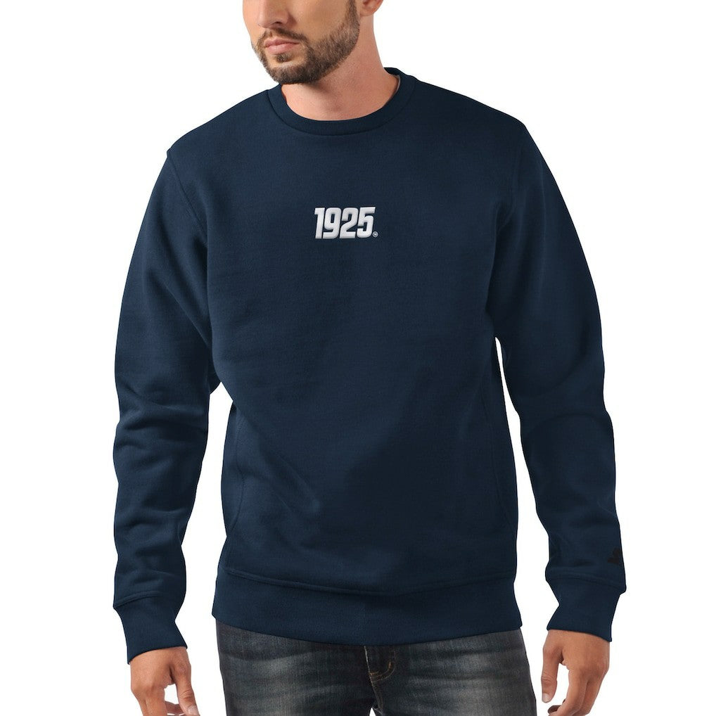 New York Giants Starter 1925 Collection Long Sleeve Pullover Sweatshirt - Navy for sale