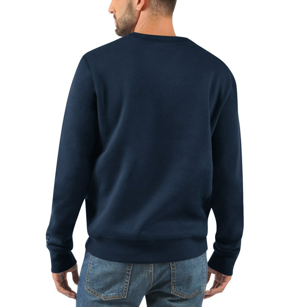 New York Giants Starter 1925 Collection Long Sleeve Pullover Sweatshirt - Navy for sale