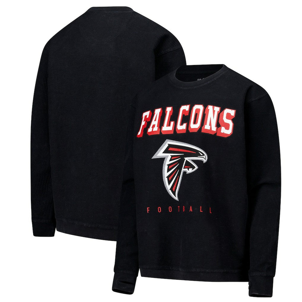 Atlanta Falcons G-III 4Her by Carl Banks Women's Comfy Cord Pullover Sweatshirt - Black cheap