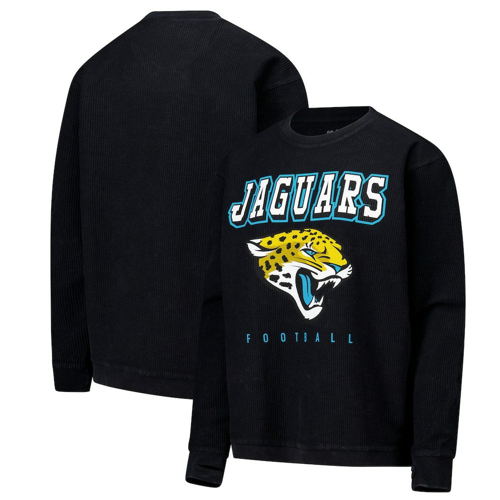 Jacksonville Jaguars G-III 4Her by Carl Banks Women's Comfy Cord Pullover Sweatshirt - Black sale