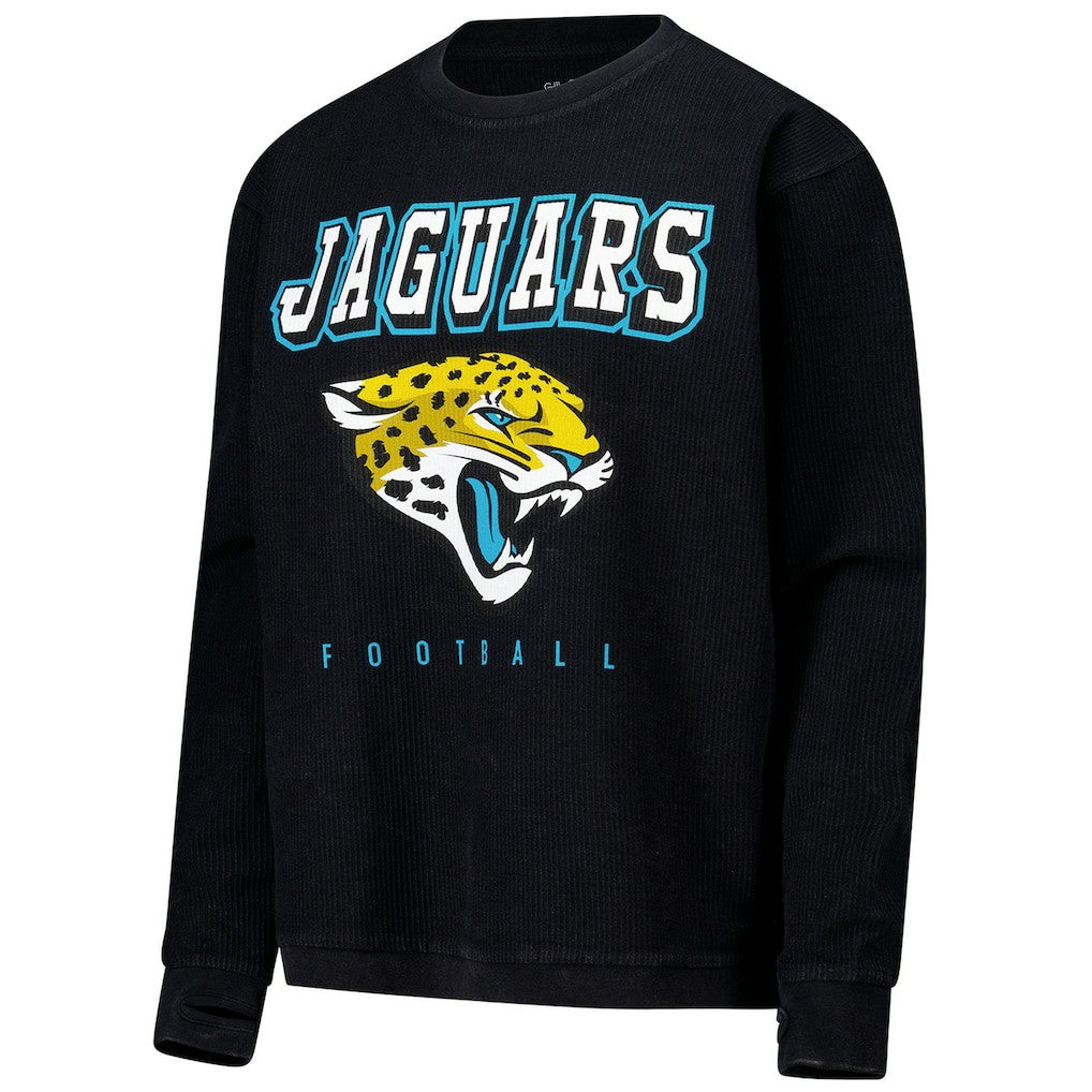 Jacksonville Jaguars G-III 4Her by Carl Banks Women's Comfy Cord Pullover Sweatshirt - Black sale