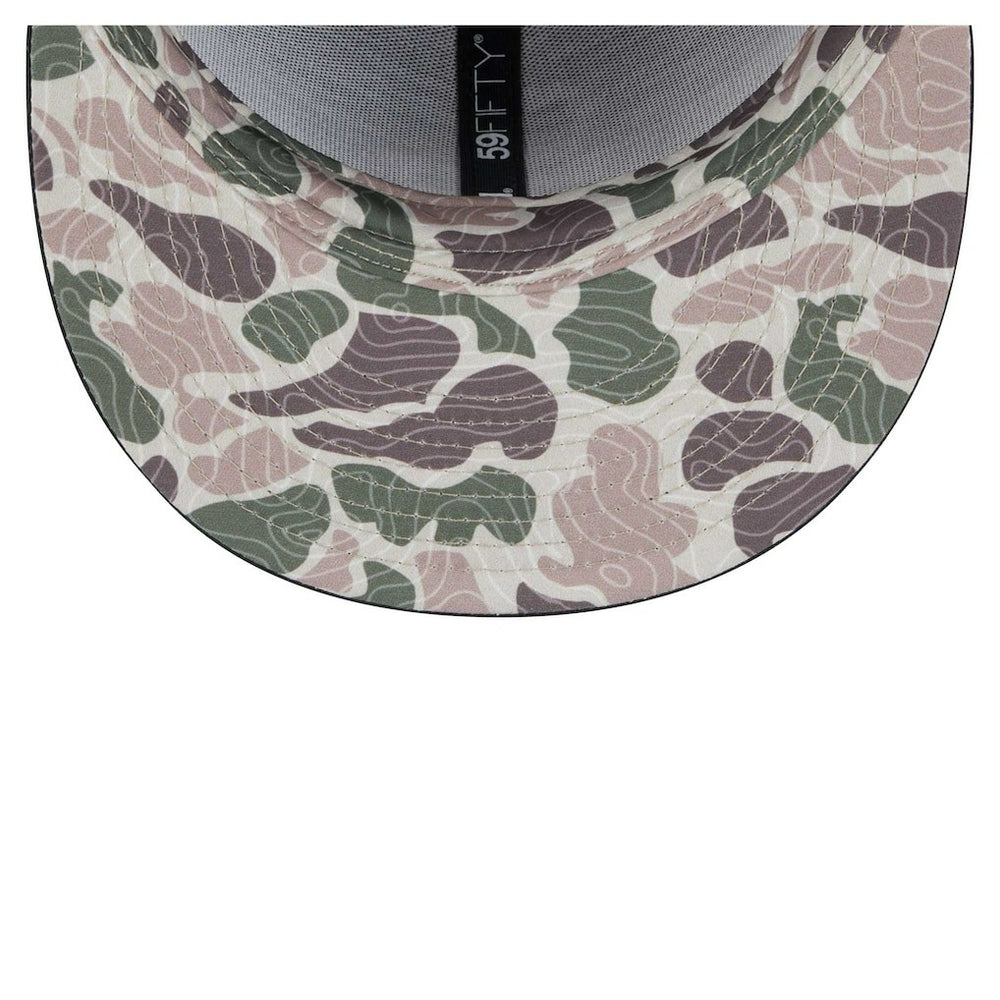 Philadelphia 76ers Camo Print UV 59FIFTY Fitted Hat - Black | New Era cheap
