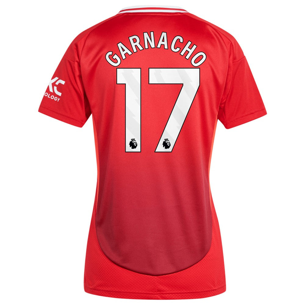 Alejandro Garnacho Manchester United Women's 2024/25 Home Replica Player Jersey - Red | Adidas cheap