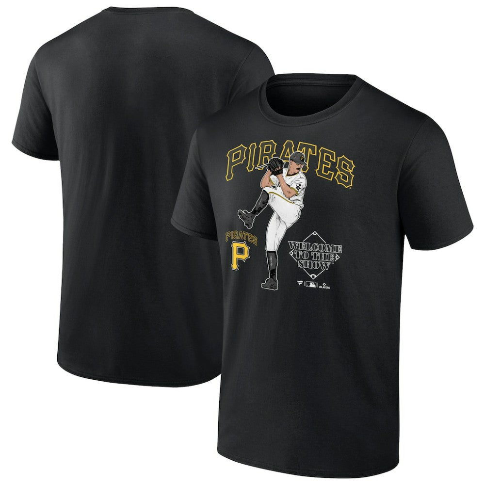 Paul Skenes Pittsburgh Pirates Welcome To The Show T-Shirt - Black