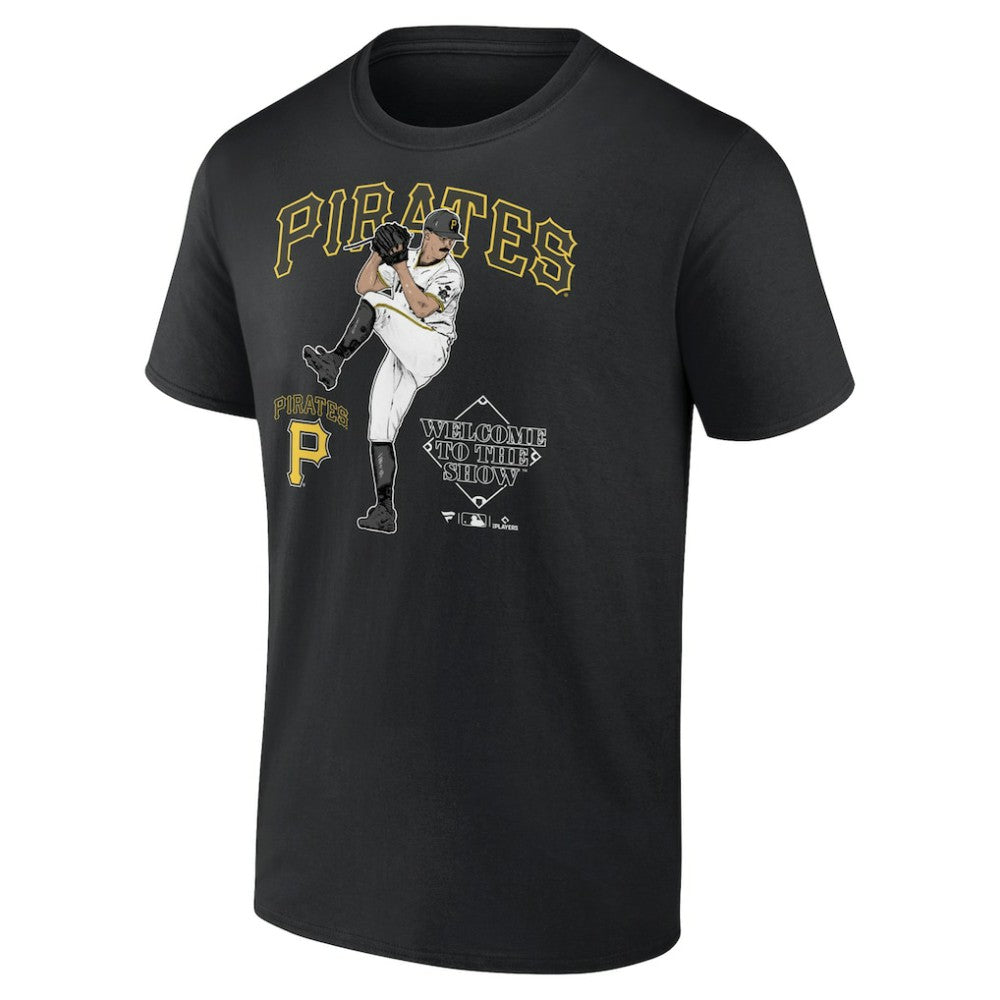 Paul Skenes Pittsburgh Pirates Welcome To The Show T-Shirt - Black