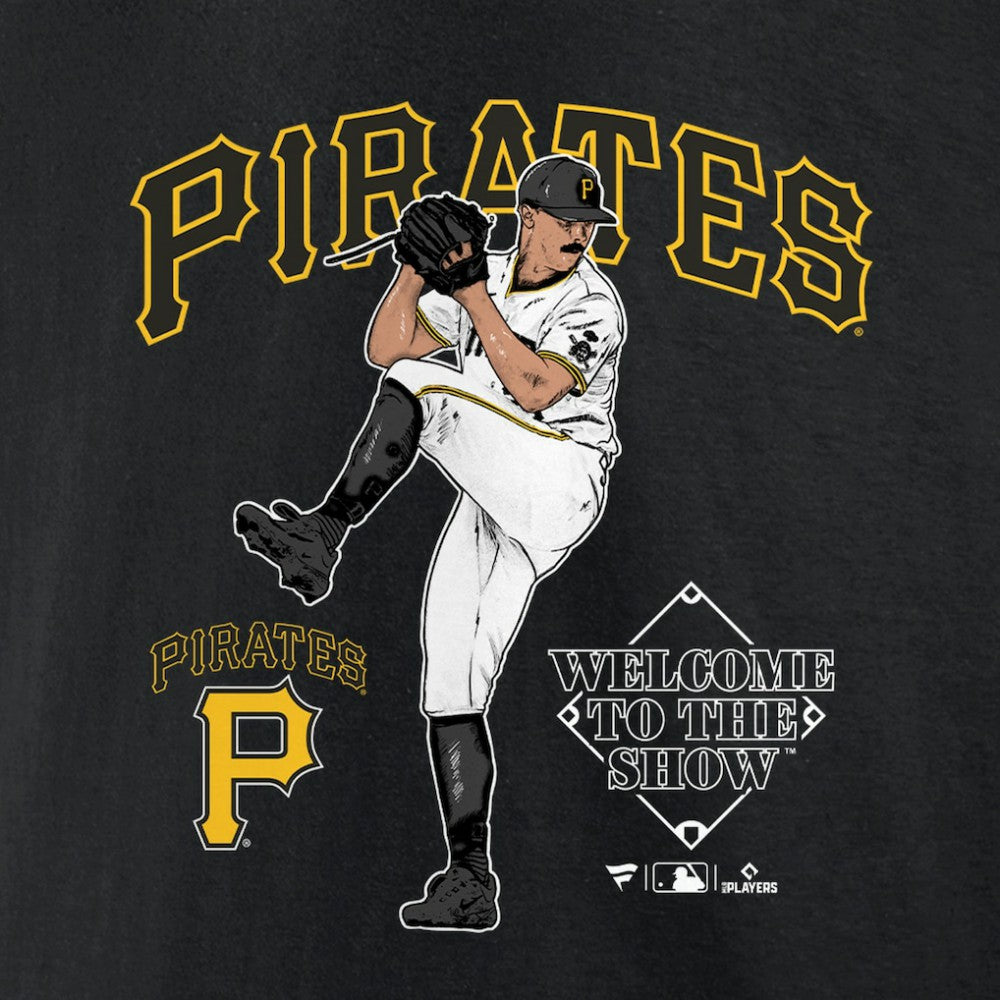 Paul Skenes Pittsburgh Pirates Welcome To The Show T-Shirt - Black