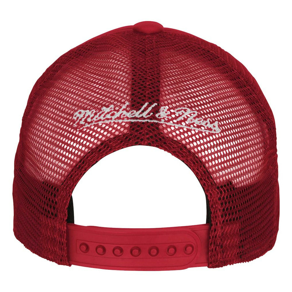 Chicago Bulls Youth Core Evergreen Trucker Adjustable Hat - Red | Mitchell & Ness discount