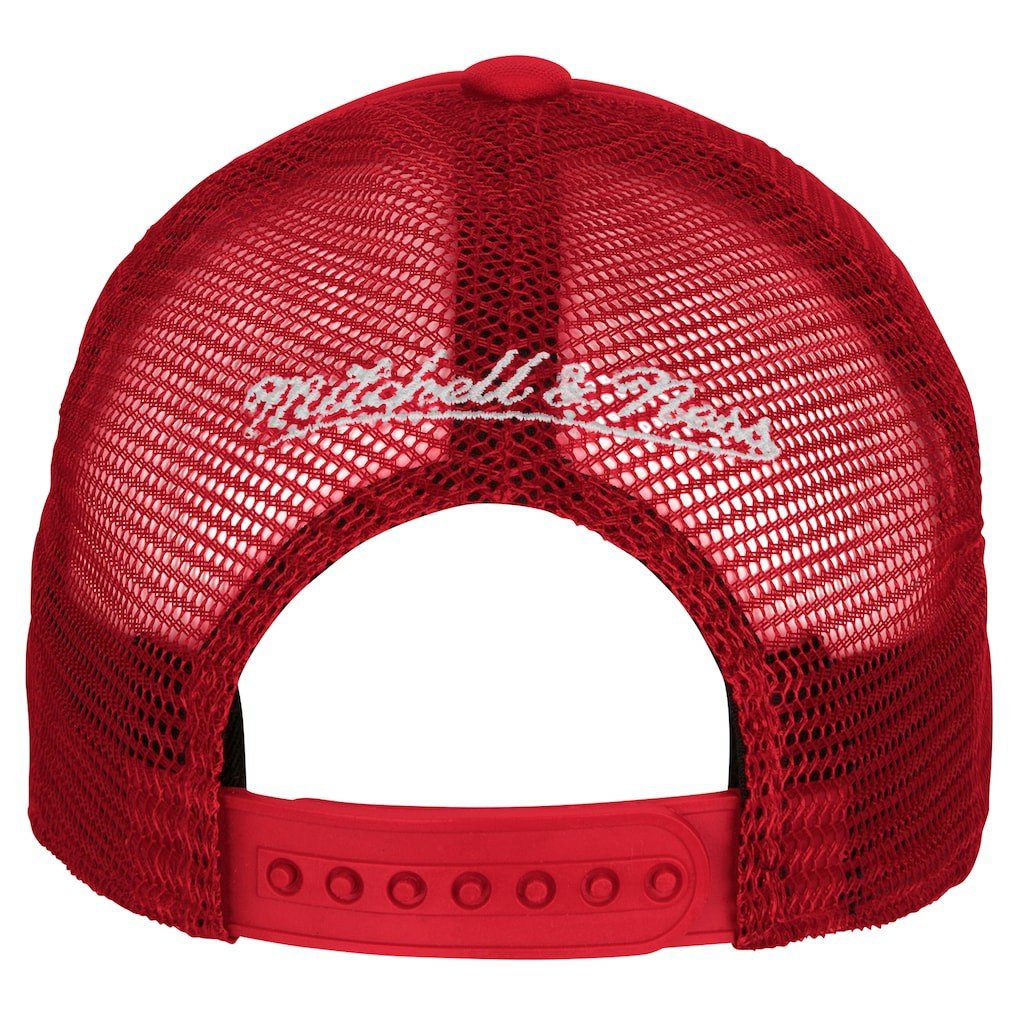 Philadelphia 76ers Youth Core Evergreen Trucker Adjustable Hat - Red | Mitchell & Ness cheap