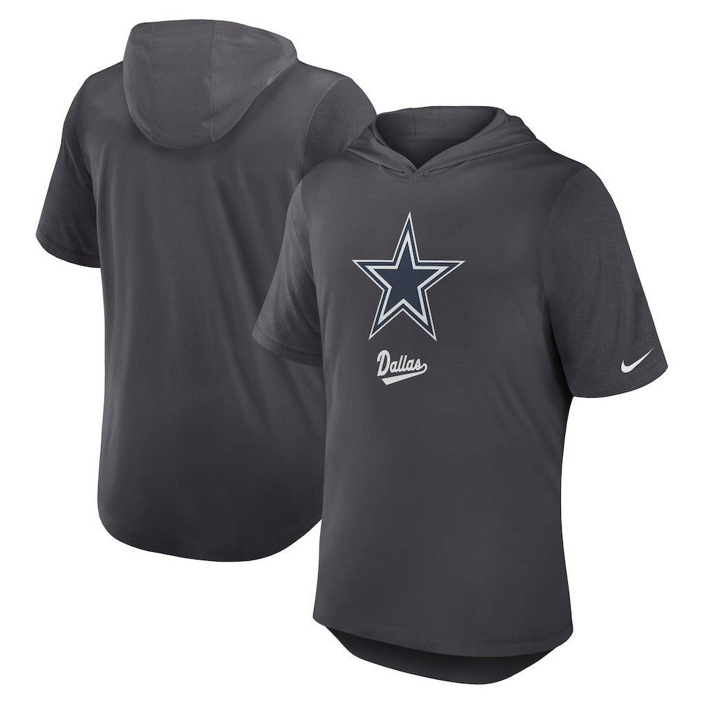 Dallas Cowboys Tri-Blend Performance Hoodie T-Shirt - Anthracite | Nike on sale