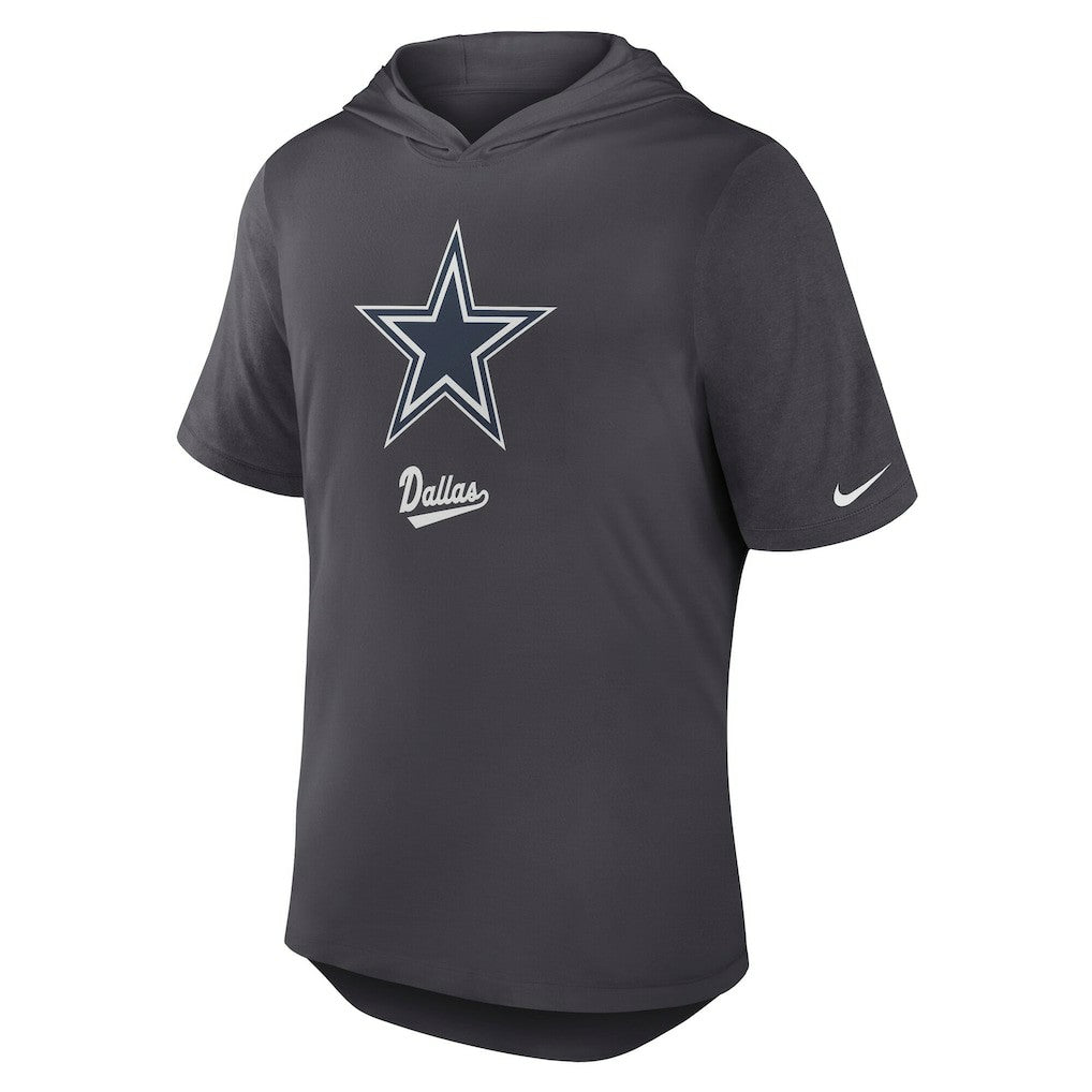 Dallas Cowboys Tri-Blend Performance Hoodie T-Shirt - Anthracite | Nike on sale