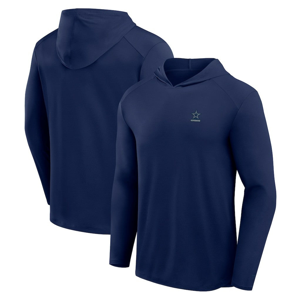 Dallas Cowboys Front Office Power Mono Long Sleeve Hoodie T-Shirt - Navy on sale