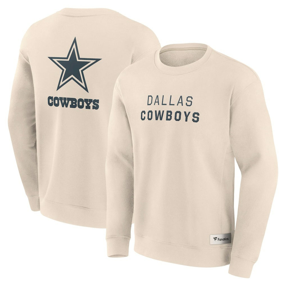 Dallas Cowboys Elements Future Ground Lettering Pullover Sweatshirt - Cream on sale