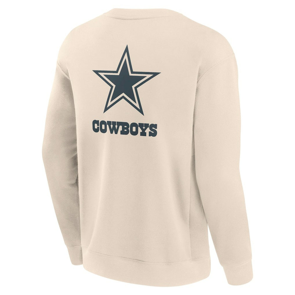 Dallas Cowboys Elements Future Ground Lettering Pullover Sweatshirt - Cream on sale