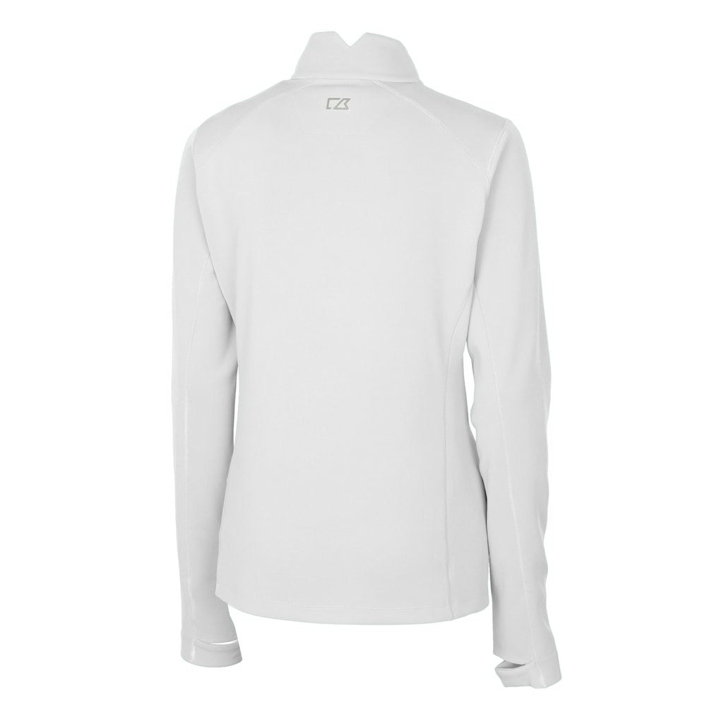 Buffalo Bills Cutter & Buck Women's Traverse Stretch DryTec Quarter-Zip Top - White cheap