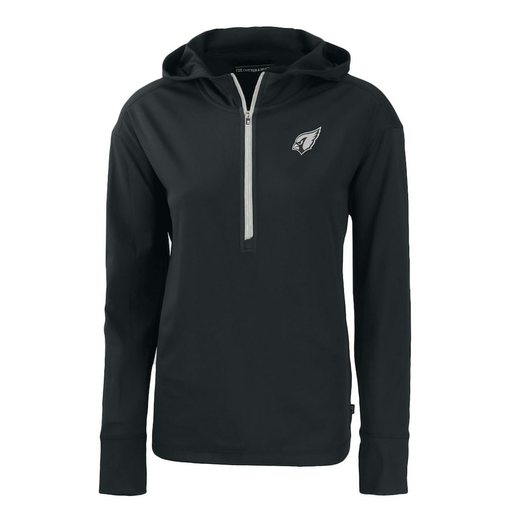Arizona Cardinals Cutter & Buck Women's Daybreak Eco Recycled Half-Zip Hoodie - Black sale