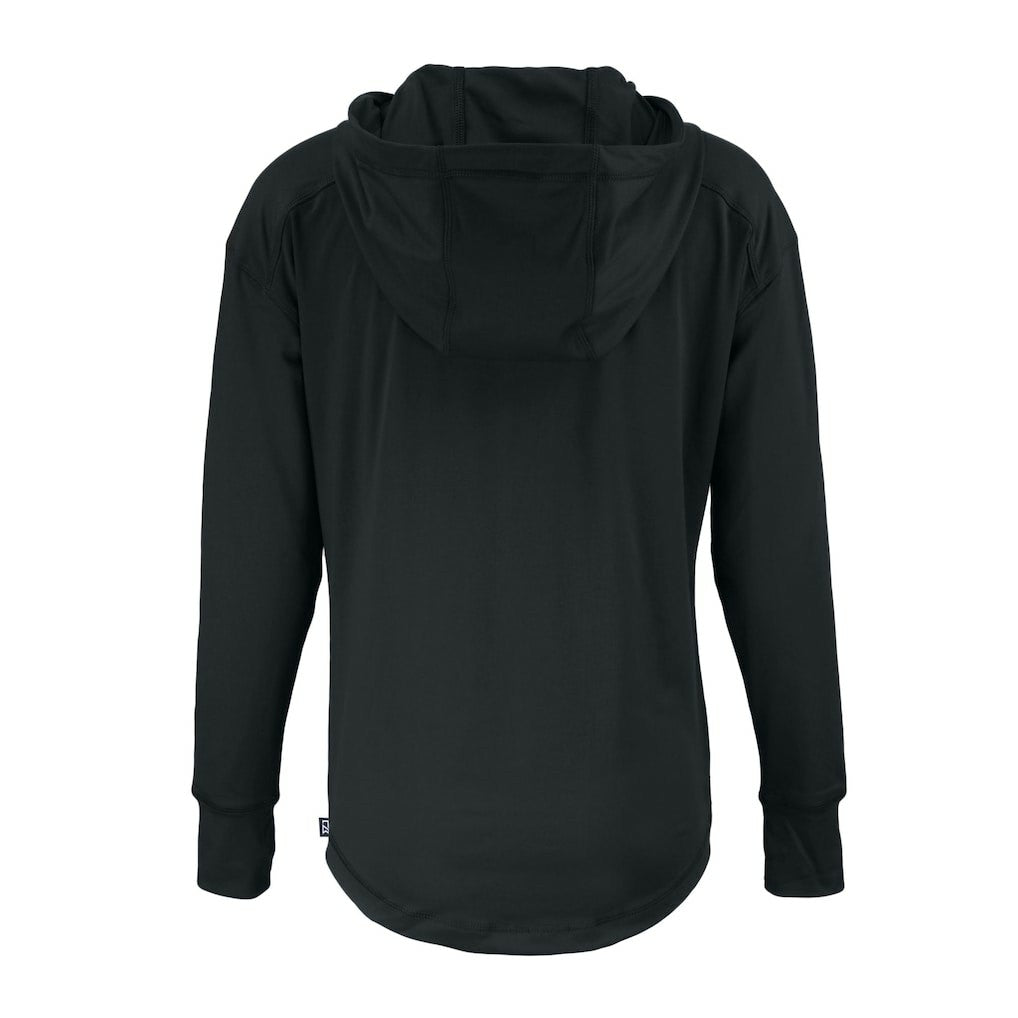 Green Bay Packers Cutter & Buck Women's Daybreak Eco Recycled Half-Zip Hoodie - Black sale