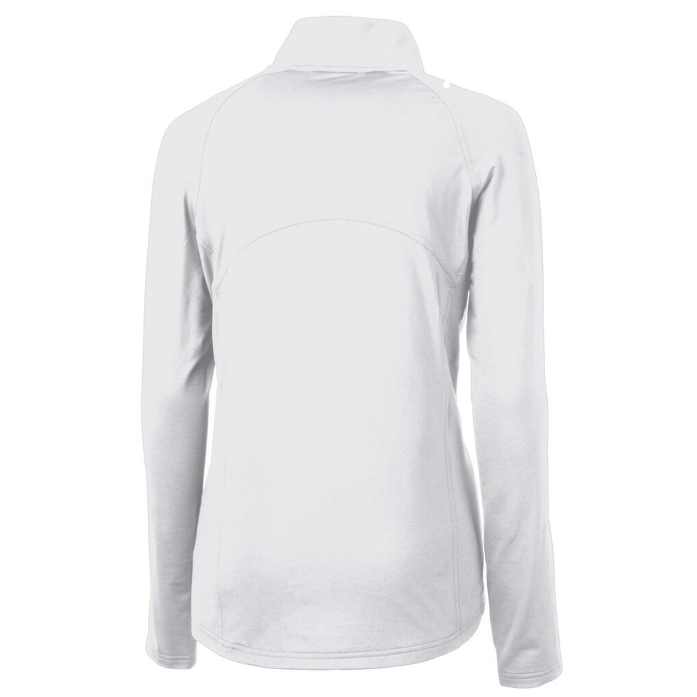 Minnesota Vikings Cutter & Buck Women's Adapt Eco Knit Stretch Recycled Half-Zip Pullover Top - White on sale