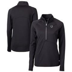 Indianapolis Colts Cutter & Buck Women's Adapt Eco Knit Stretch Recycled Half-Zip Pullover Top - Black online
