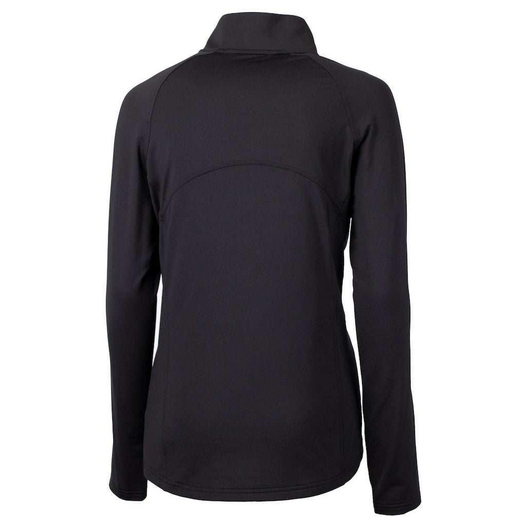 Cincinnati Bengals Cutter & Buck Women's Adapt Eco Knit Stretch Recycled Half-Zip Pullover Top - Black on sale