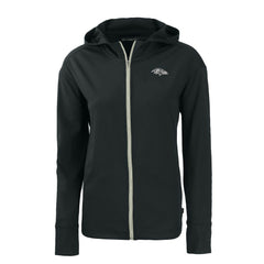 Baltimore Ravens Cutter & Buck Women's Daybreak Eco Recycled Full-Zip Hoodie - Black online