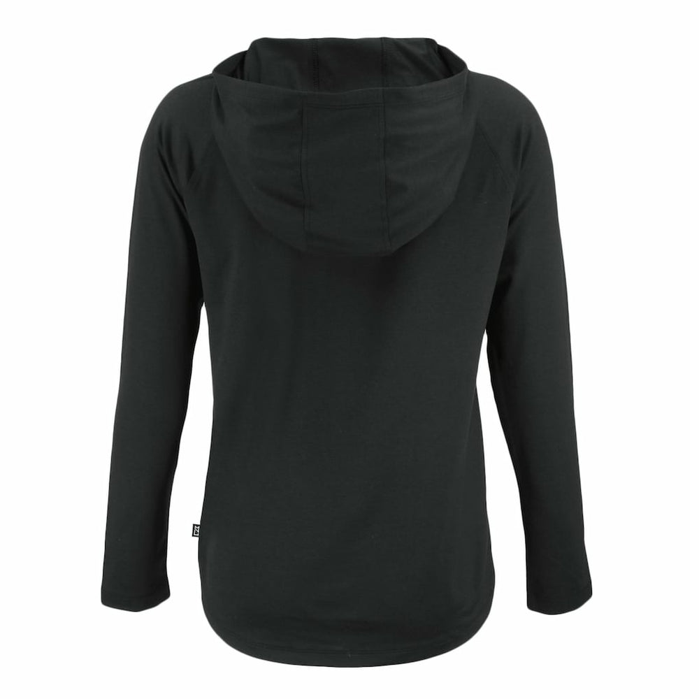 Las Vegas Raiders Cutter & Buck Women's Coastline Epic Comfort Eco Recycled Long Sleeve Hoodie T-Shirt - Black on sale