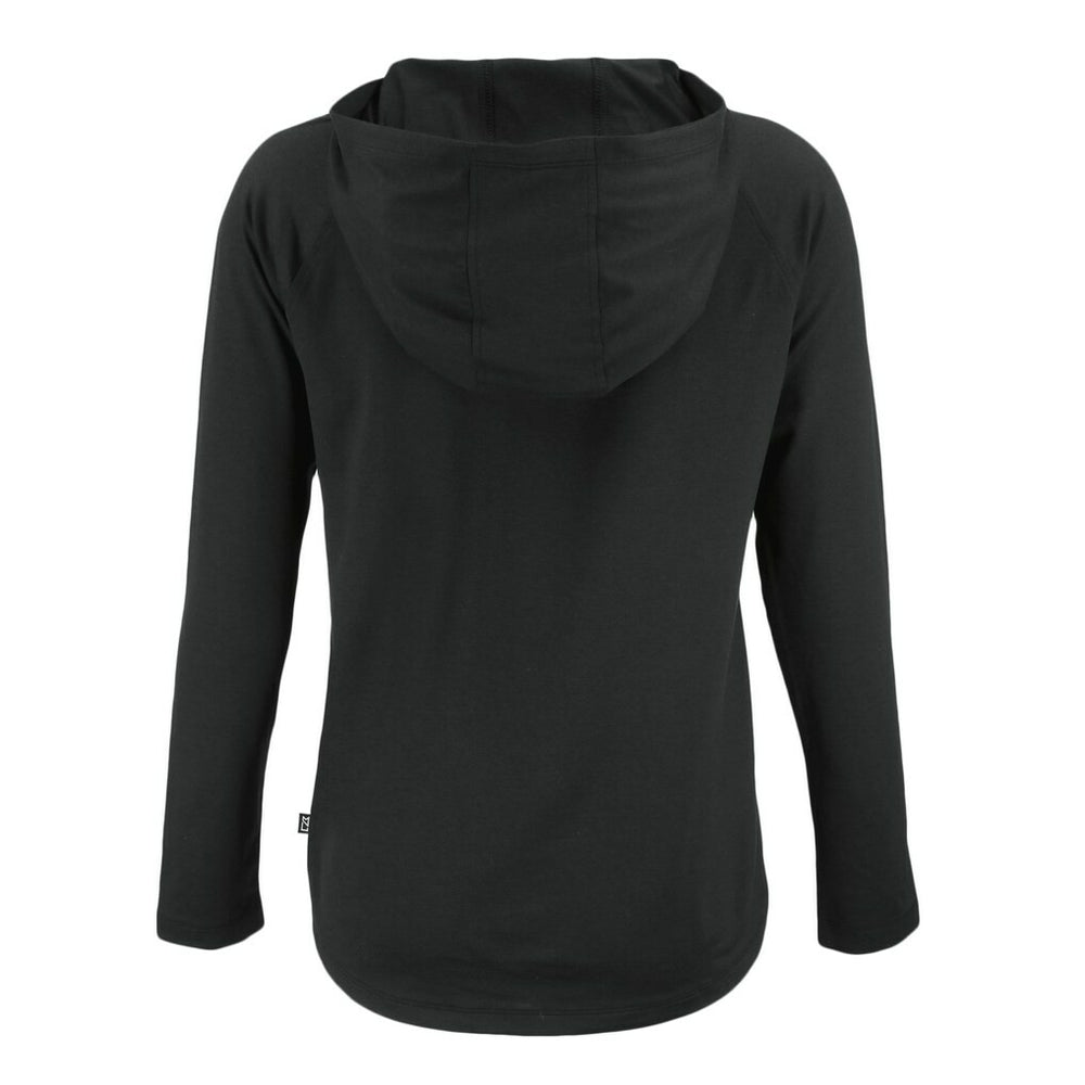 Green Bay Packers Cutter & Buck Women's Coastline Epic Comfort Eco Recycled Long Sleeve Hoodie T-Shirt - Black for sale