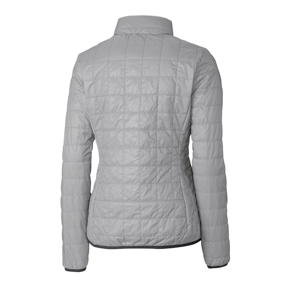 Las Vegas Raiders Cutter & Buck Women's Rainier PrimaLoft Eco Insulated Full-Zip Puffer Jacket - Gray sale