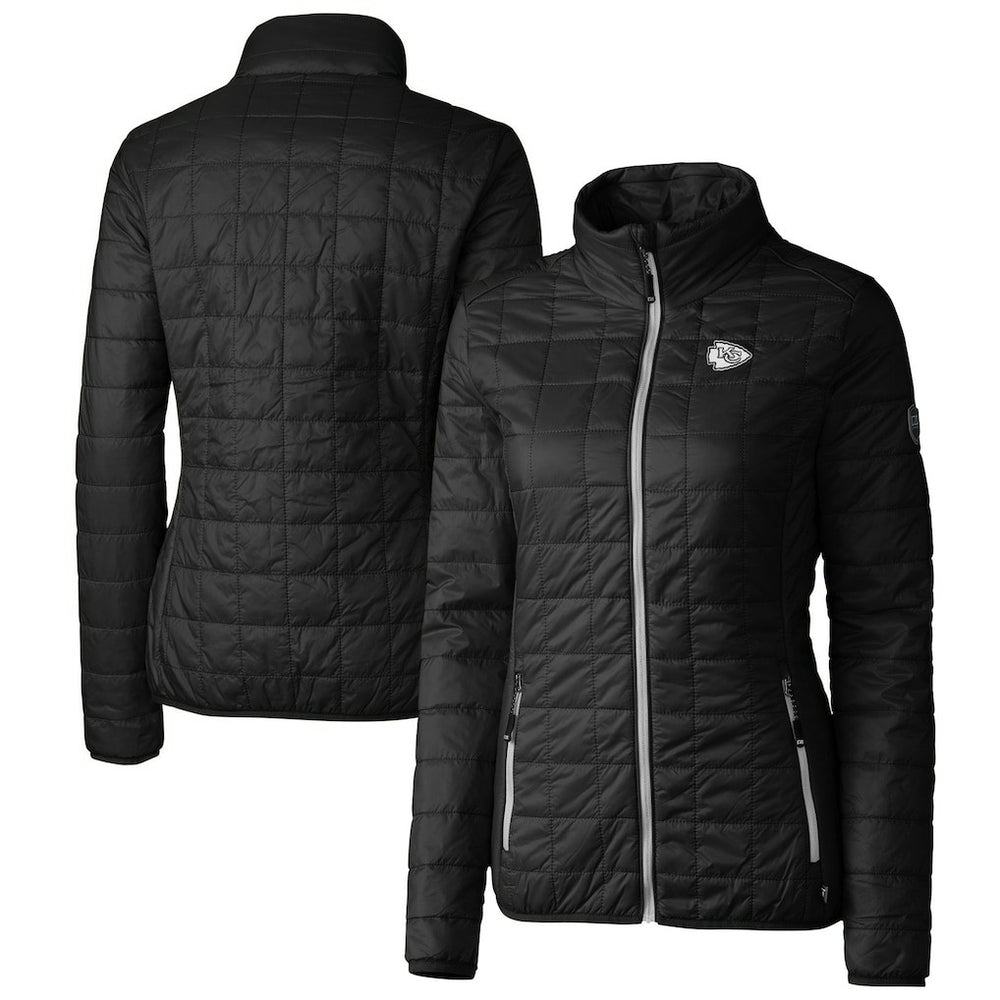 Kansas City Chiefs Cutter & Buck Women's Rainier PrimaLoft Eco Insulated Full-Zip Puffer Jacket - Black discount