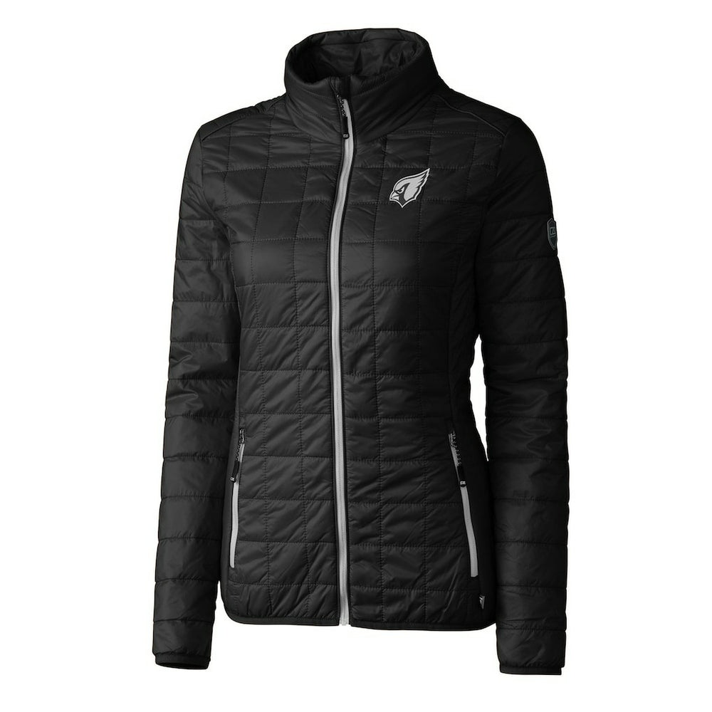 Arizona Cardinals Cutter & Buck Women's Rainier PrimaLoft Eco Insulated Full-Zip Puffer Jacket - Black cheap
