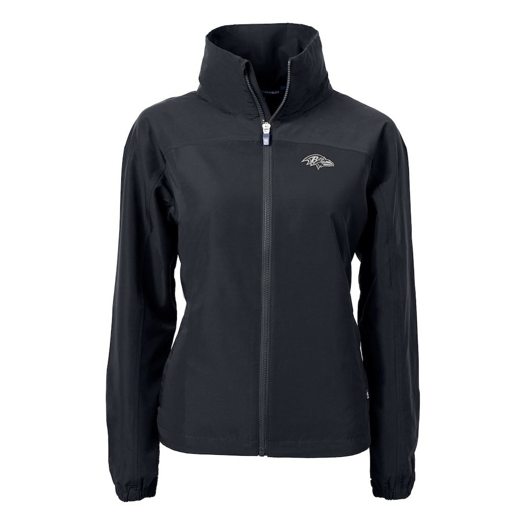 Baltimore Ravens Cutter & Buck Women's Charter Eco Recycled Full-Zip Hoodie Jacket - Black on sale
