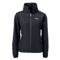 Baltimore Ravens Cutter & Buck Women's Charter Eco Recycled Full-Zip Hoodie Jacket - Black on sale