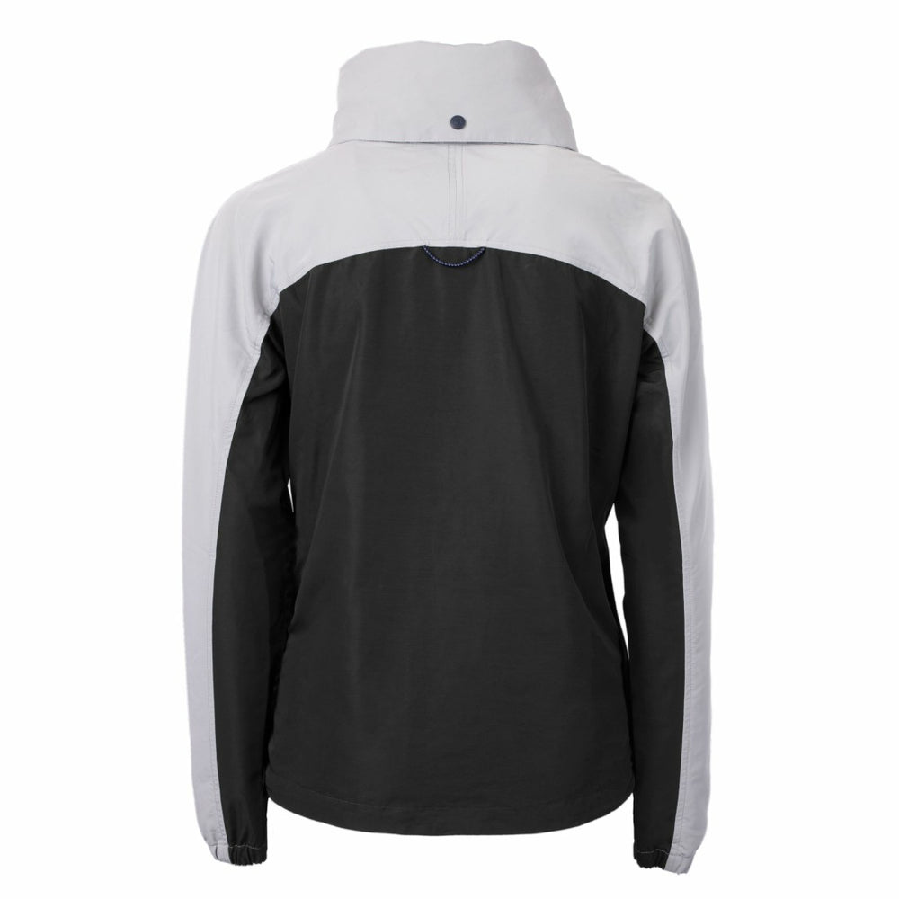 Green Bay Packers Cutter & Buck Women's Charter Eco Recycled Half-Zip Hoodie Anorak Jacket - Black/Gray discount