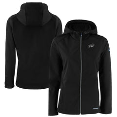 Buffalo Bills Cutter & Buck Women's Evoke Eco Softshell Recycled Full-Zip Hoodie Jacket - Black online