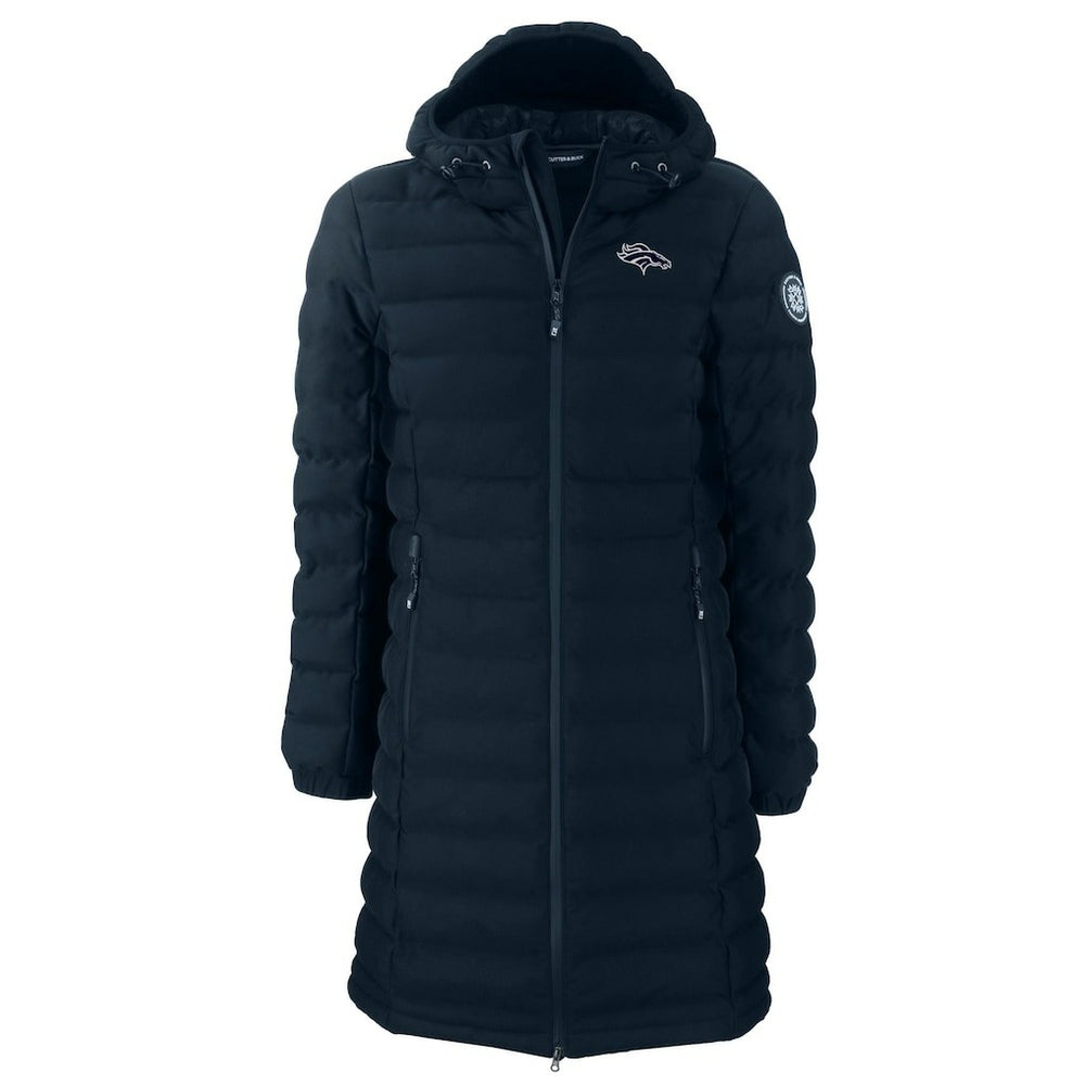 Denver Broncos Cutter & Buck Women's Mission Ridge Repreve Eco Insulated Full-Zip Hoodie Long Puffer Jacket - Navy for sale
