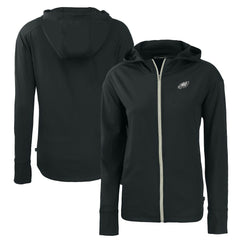 Philadelphia Eagles Cutter & Buck Women's Daybreak Eco Recycled Full-Zip Hoodie - Black discount
