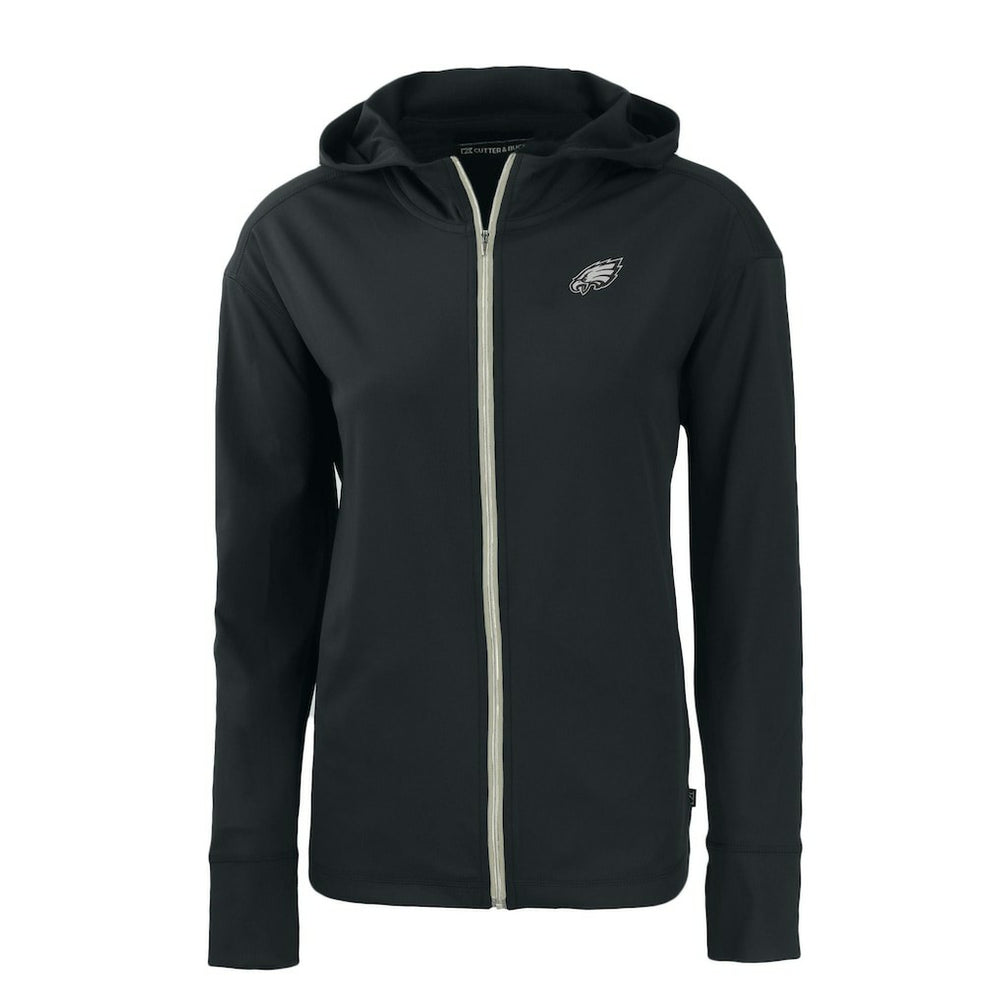Philadelphia Eagles Cutter & Buck Women's Daybreak Eco Recycled Full-Zip Hoodie - Black discount