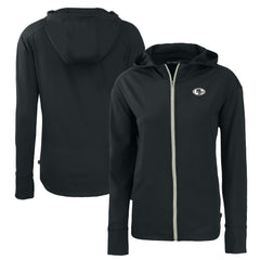 San Francisco 49ers Cutter & Buck Women's Daybreak Eco Recycled Full-Zip Hoodie - Black online