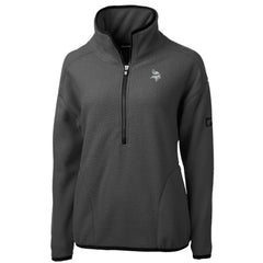 Minnesota Vikings Cutter & Buck Women's Cascade Eco Sherpa Fleece Half-Zip Jacket - Gray online