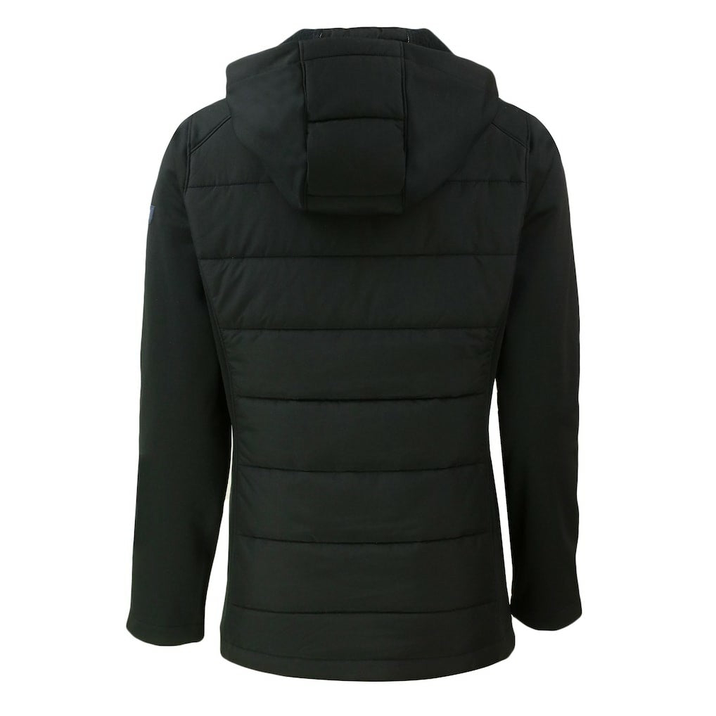 Philadelphia Eagles Cutter & Buck Women's Evoke Hybrid Eco Softshell Recycled Full-Zip Hoodie Jacket - Black for sale
