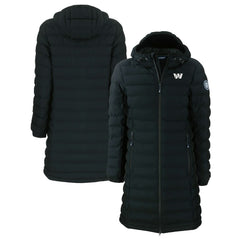 Washington Commanders Cutter & Buck Women's Mission Ridge Repreve Eco Insulated Full-Zip Hoodie Long Puffer Jacket - Black cheap