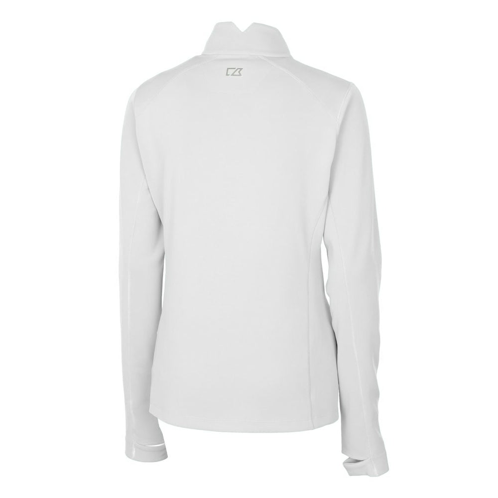 Washington Commanders Cutter & Buck Women's Traverse Stretch DryTec Quarter-Zip Top - White cheap