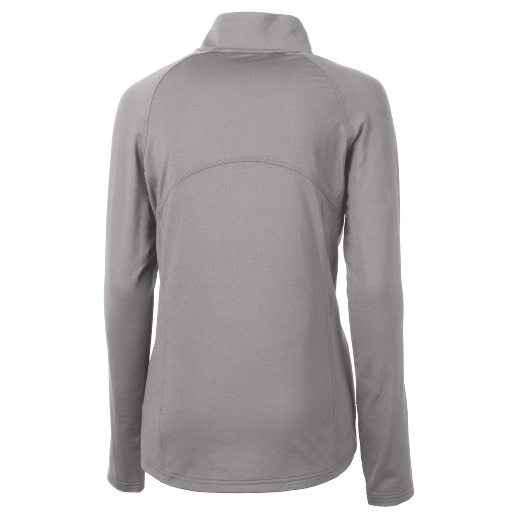 New York Giants Cutter & Buck Women's Adapt Eco Knit Stretch Recycled Raglan Half-Zip Top - Gray sale