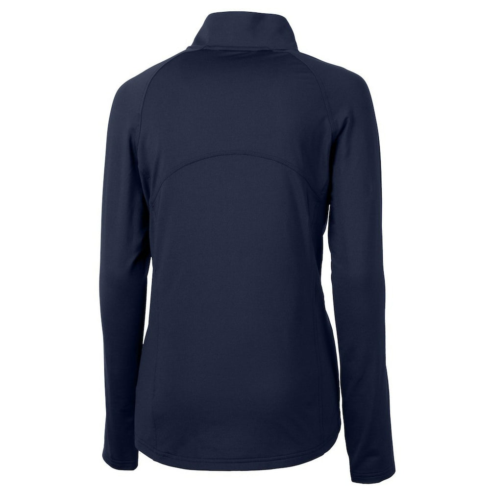 Seattle Seahawks Cutter & Buck Women's Adapt Eco Knit Stretch Recycled Raglan Half-Zip Top - College Navy outlet