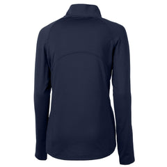 Seattle Seahawks Cutter & Buck Women's Adapt Eco Knit Stretch Recycled Raglan Half-Zip Top - College Navy outlet