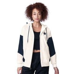 Dallas Cowboys Starter Women's Scrimmage Full-Zip Hoodie - White discount