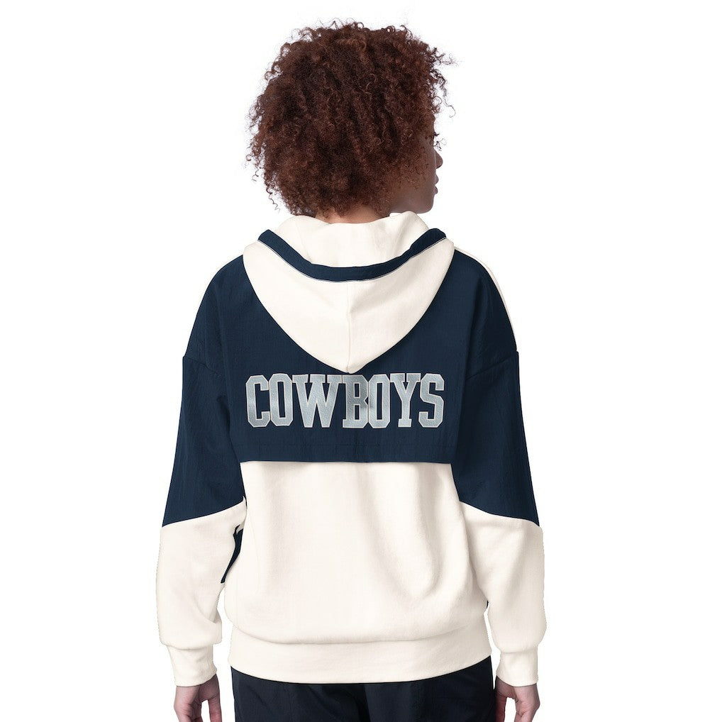 Dallas Cowboys Starter Women's Scrimmage Full-Zip Hoodie - White discount