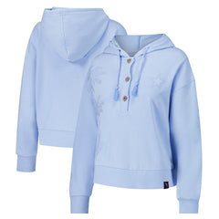 Dallas Cowboys Margaritaville Women's Island Dream Solid Pullover Hoodie - Light Blue cheap
