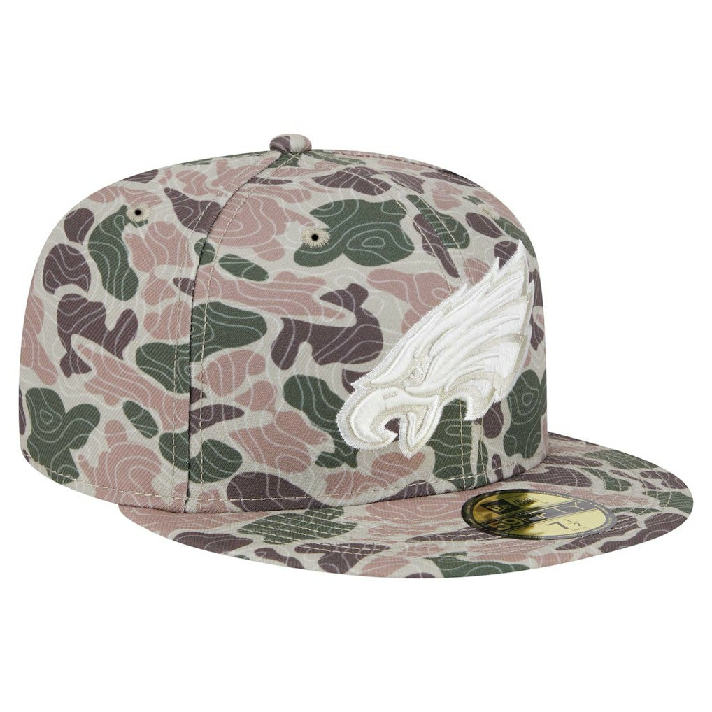 Philadelphia Eagles New Era Geo Camo 59FIFTY Fitted Hat discount