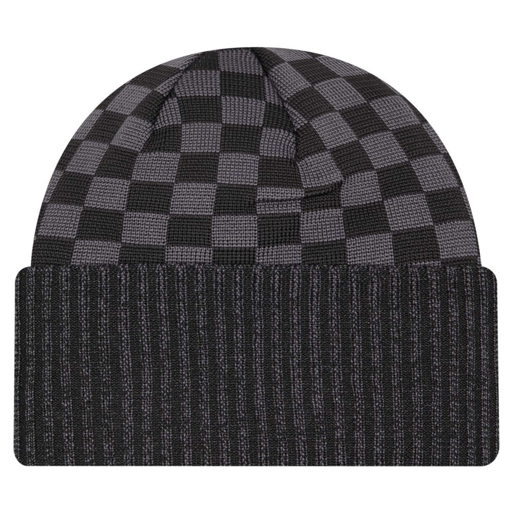 New York Jets New Era Checkered Cuffed Knit Hat - Black sale