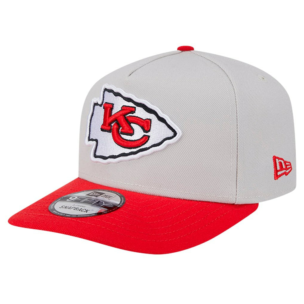 Kansas City Chiefs New Era Decent 9FIFTY A-Frame Snapback Hat - Stone discount